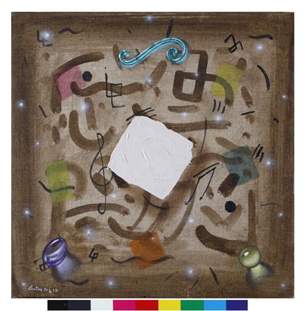 Alberto Lanteri."Emozioni" 2012.olio su tela cm 50x50.Autentica dell'Artista...