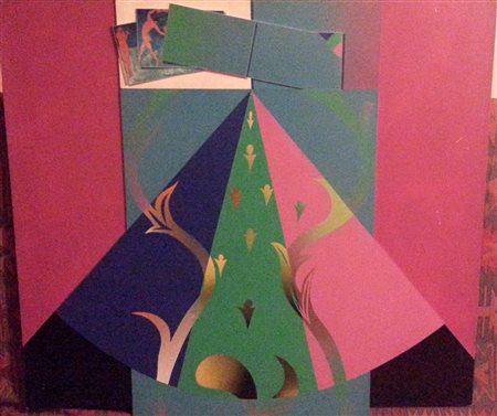 Elio Torrieri. "io e matisse" acrilico su tavola cm 74x80.Autentica...