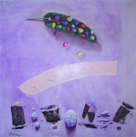 Alberto lanteri "Angelo" 2012 .olio su tela cm 60x60. Autentica dell'artista...