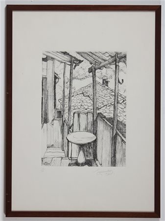 MUSITELLI GIULIO VITO (1901 - 1990) Senza titolo. 1976. Acquaforte. Cm 50,00...