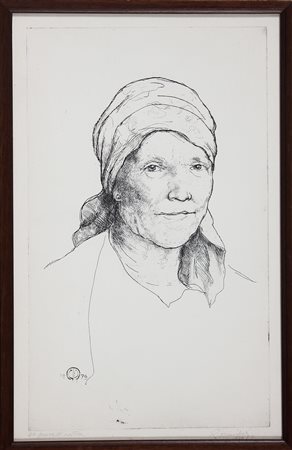 MUSITELLI GIULIO VITO (1901 - 1990) Senza titolo. 1979. Acquaforte. Cm 27,00...