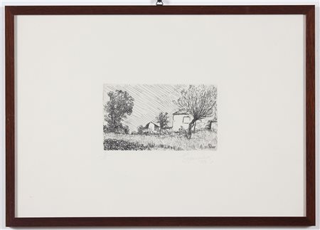 MUSITELLI GIULIO VITO (1901 - 1990) Senza titolo. 1983. Acquaforte. Cm 19,00...