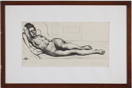 MUSITELLI GIULIO VITO (1901 - 1990) Senza titolo. 1964. Acquaforte su carta....