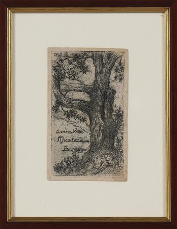 MUSITELLI GIULIO VITO (1901 - 1990) Senza titolo. Acquaforte. Cm 6,00 x...