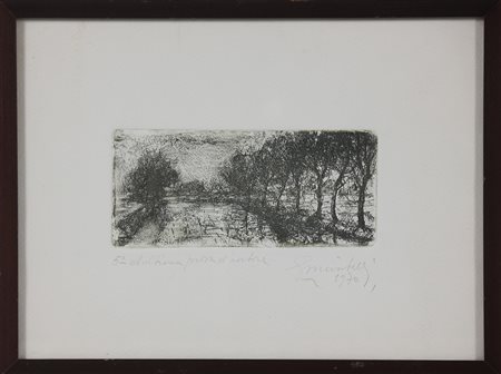 MUSITELLI GIULIO VITO (1901 - 1990) Senza titolo. 1970. Acquaforte. Cm 14,50...