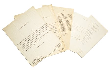 Leone XIII [Cardinale Vincenzo Gioacchino Pecci] Quattro lettere autografe...