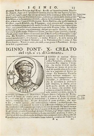 Platina, Bartolomeo Le vite de’ i pontefici [...] descritte da Onofrio...
