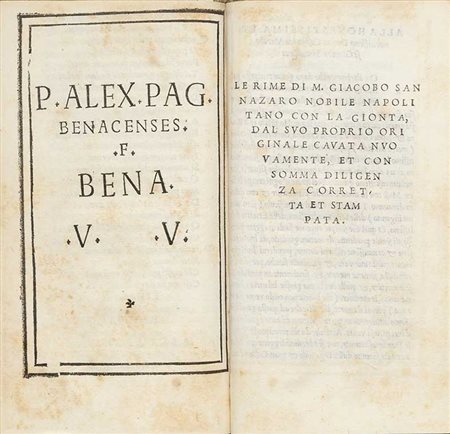 Sannazzaro, Iacopo Arcadia di m. Giacomo Sanazaro con la gionta [Toscolano...