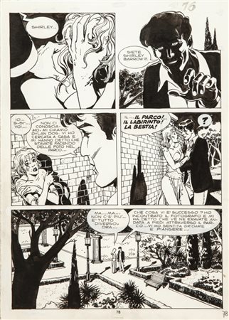 Giampiero Casertano "Dylan Dog - Attraverso lo specchio", 1987 matita e china...