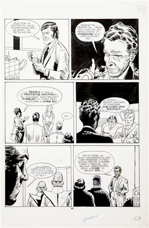 Giovanni Crivello "Martin Mystère - Zona X", 1992 matita e china su...