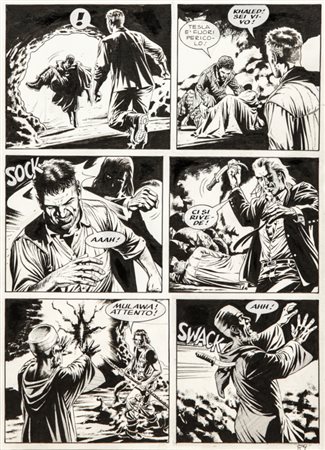 Arturo Lozzi "Dampyr - Nazikian l'oscuro", 2006 matita e china su cartoncino,...