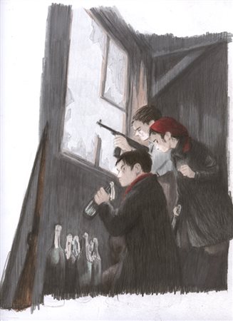 Piero Macola "Il piccolo burattinaio di Varsavia - Resistenza", 2013 matite...