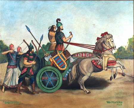 MOLINO WALTER (Reggio Emilia 1915 - Reggio Emilia 1997) "Babilonesi" 1947...