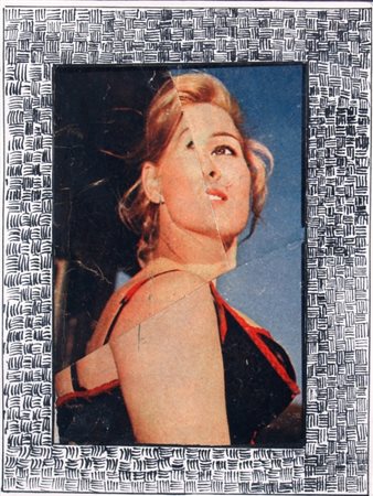 KOLAR JIRI (Protovin 1914 - Praga 2002) "Figura" Tecnica mista su carta cm....