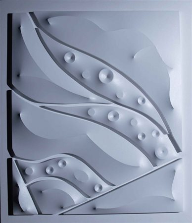 BASSANI ANDREA (MARTINENGO 1954) "Forma e colore" Tela sagomata cm. H: 84.00...