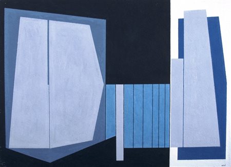 NATIVI GUALTIERO (Pistoia 1921 - Siena 1999) "Senza titolo" Tempera su...