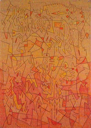 BALSAMO VINCENZO (Brindisi 1935) "E il sol dell'anima" 2012 Olio su tela cm....