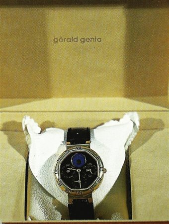 GERALD GENTA "Les collection ables blue crystal" Orologio automatico Cassa in...