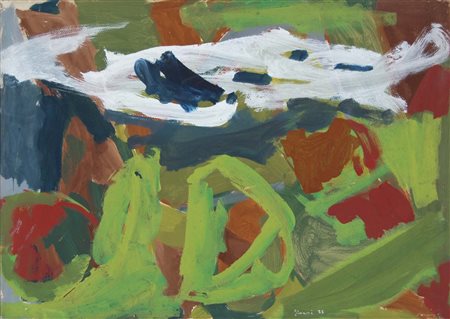 GIUNNI PIERO Villa Cortese 1912 - Bondone 2000 senza titolo 1977 tempera su...