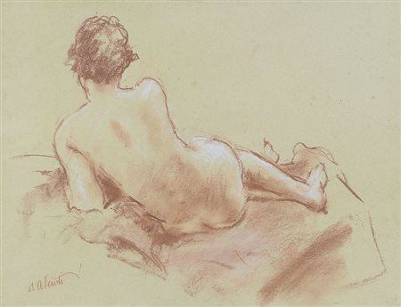 ALCIATI AMBROGIO ANTONIO Vercelli 05/09/1878 - Milano 08/03/1929Nudo di...