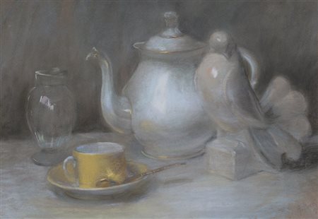 RIETTI ARTURO Trieste 03/03/1863 - Padova 31/05/1943Natura morta,...