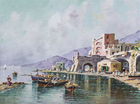 DE CORSI NICOLAS Odessa (Russia) 05/08/1882 - Napoli 1956Marina con...