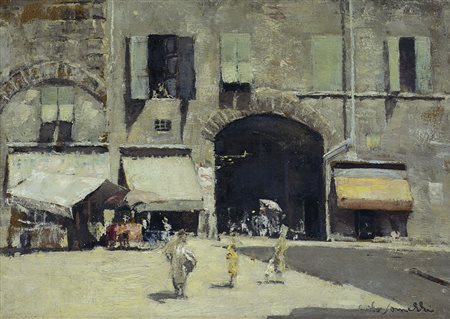 COMELLI DANTE Bologna 21/07/1880 - 1958L'Arco di San Piero, Firenzeolio su...