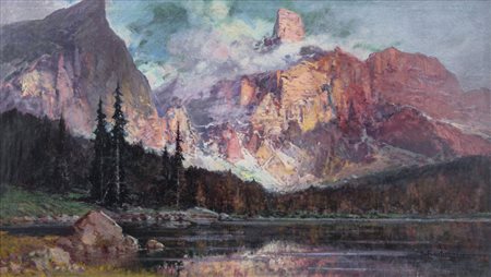 BENTIVOGLIO CESARE Genova 13/01/1868 - 05/11/1952Paesaggio delle Dolomitiolio...