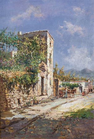 CAPRILE VINCENZO Napoli 24/06/1856 - 23/06/1936Positanoolio su tavola cm....