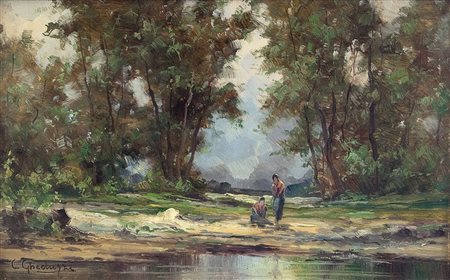 GHEDUZZI CESARE Crespellano (Bo) 1894 - Torino 1944Val d'Ossolaolio su tavola...