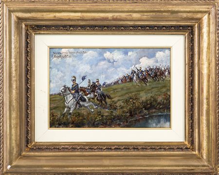 VIZZOTTO ALBERTI ENRICO Oderzo (Tv) 1880 - Padova 1976Carica Cavalleria...