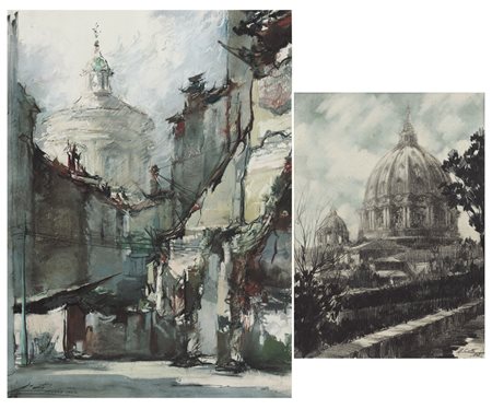 CURTI LUIGI Milano 24/10/1899 - ?Ultimi frammenti della Vecchia Torino,...