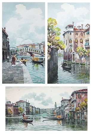 ROSSI ALBERTO Torino 08/08/1858 - Torino 06/10/1936Venezia, ponte di...