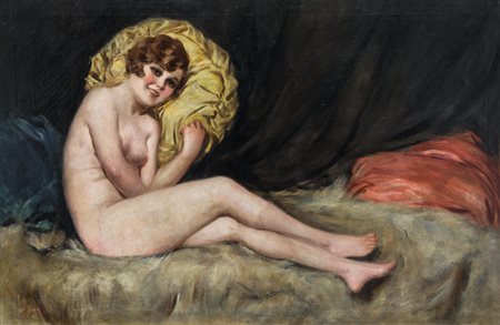 TORO ATTILIO Napoli 04/12/1892 - Napoli 1982Nudoolio su tela cm. 78x119x1,5;...