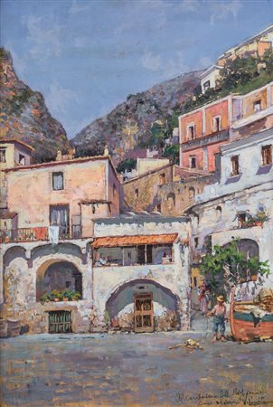 CAPRILE VINCENZO Napoli 24/06/1856 - 23/06/1936Borgo di pescatoriolio su...