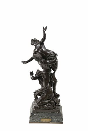 MANIFATTURA ITALIANA DEL XIX SECOLO Il ratto delle Sabine. Bronzo. Cm 60,00....