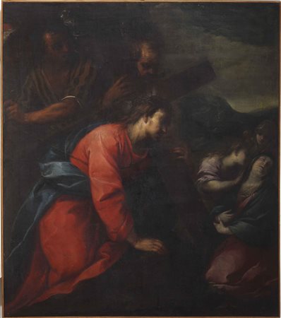 NUVOLONE CARLO FRANCESCO (1608 - 1661) Cristo sul calvario cade sotto la...