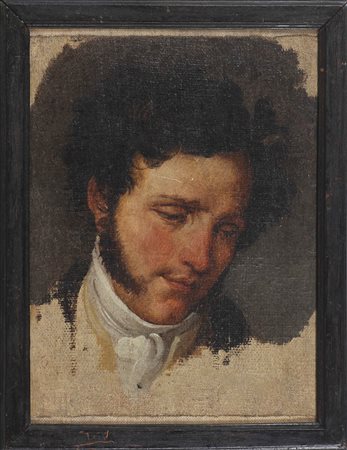 HAYEZ FRANCESCO (1791 - 1882) Ritratto del nobile Marco Alvise Bernardo. Olio...