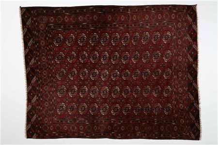 TEKE BUKARA Tappeto orientale. Turkestan occidentale. Lana e cotone. Cm...
