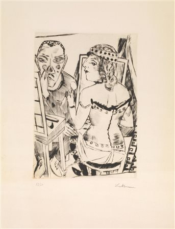 Max Beckmann (Lipsia 1884 &ndash; New York 1950) GARDEROBE. 1921 Puntasecca....