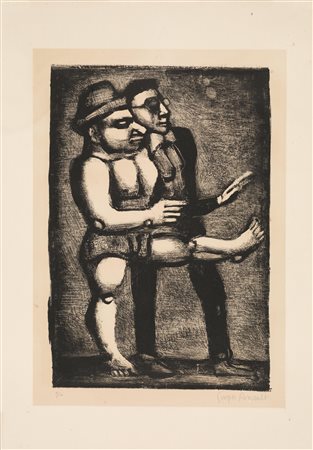 Georges Rouault (Parigi 1871 &ndash; 1958) AU PAS DE PARADE Litografia a...