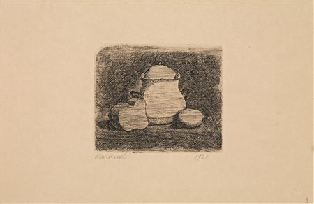 Giorgio Morandi (Bologna 1890 &ndash; 1964) NATURA MORTA CON ZUCCHERIERA,...