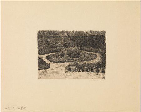 Giorgio Morandi (Bologna 1890 &ndash; 1964) IL GIARDINO DI VIA FONDAZZA. 1924...