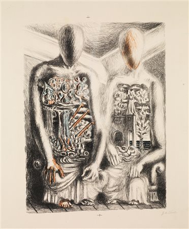 Giorgio De Chirico (Volos 1888 &ndash; Roma 1978) GLI ARCHEOLOGI IV. 1929...