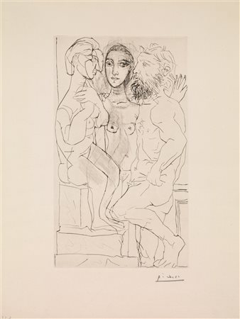 Pablo Picasso (Malaga 1881 Mougins 1973) SCULPTEUR, MOD ET SCULPTURE ASSISE....