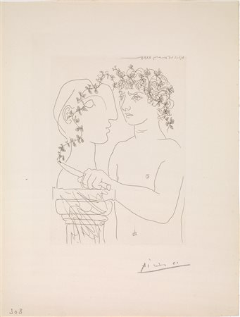 Pablo Picasso (Malaga 1881 Mougins 1973) JEUNE SCULPTEUR AU TRAVAIL. 1933...