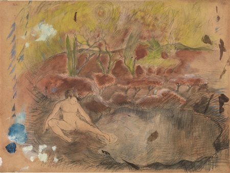 Sandro Chia (Firenze 1946) GOUACHE N.2 tecnica mista su carta, cm 29,5x39,5...