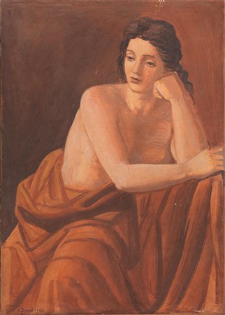 Achille Funi (Ferrara 1890 - Appiano Gentile 1972) RITRATTO FEMMINILE...