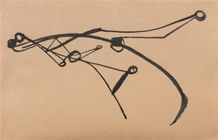 Marino Marini (Pistoia 1901 - Viareggio 1980) CAVALLO PROFILO china su carta,...