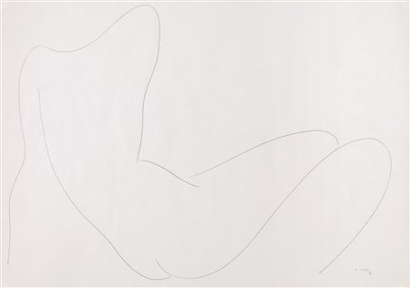 Alberto Viani (Quistello 1906 - Venezia 1989) FIGURA SDRAIATA m atita su...